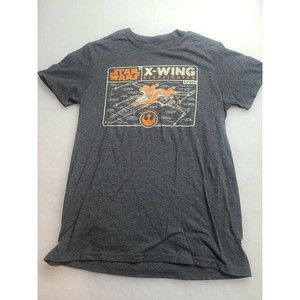 Star Wars X Wing Starfighter T Shirt Short Sleeve Black Mens Size Medium